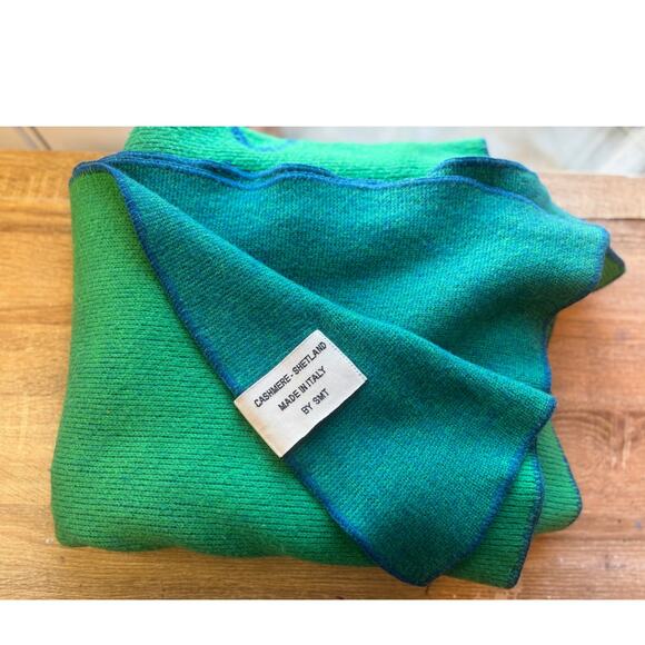 Rare Promo WRWWR Guadagnino Crew Gift Cashmere Throw Blanket Italy SMT 62 x 65 - Picture 4 of 6